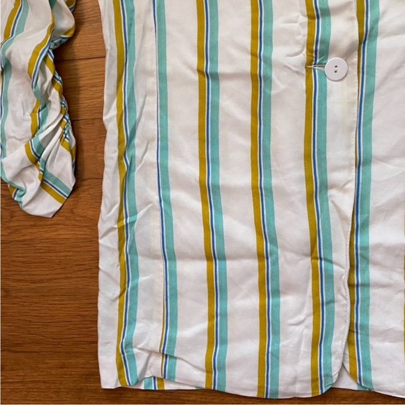 Amanda Uprichard Striped Brooklyn Blazer. - Picture 4 of 7